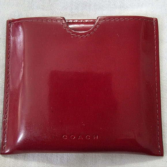 Vintage Coach Leather Double - Sided Mirror w/ Case 1990s - Picture 5 of 9
